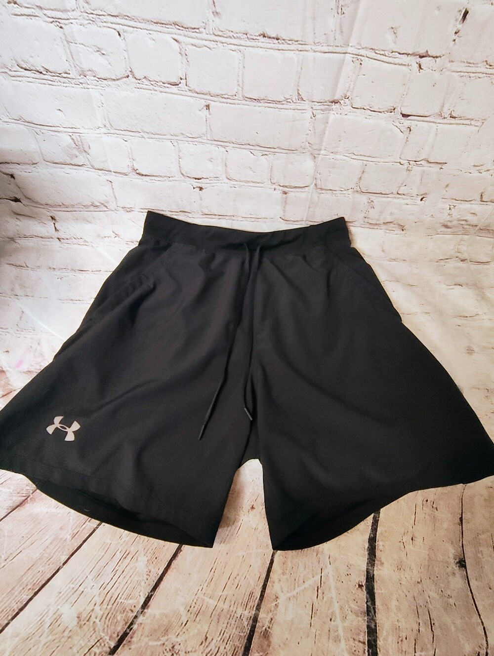 Mens Under Armour Launch Black Lined Speed Pocket Long Shorts M Running